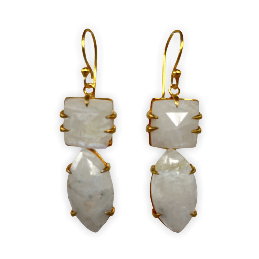 Moonstone: June's Mystical Gemstone earrings in gold