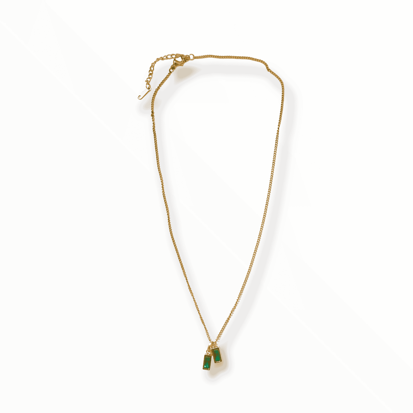Green CZ Melissa ADMK Necklace