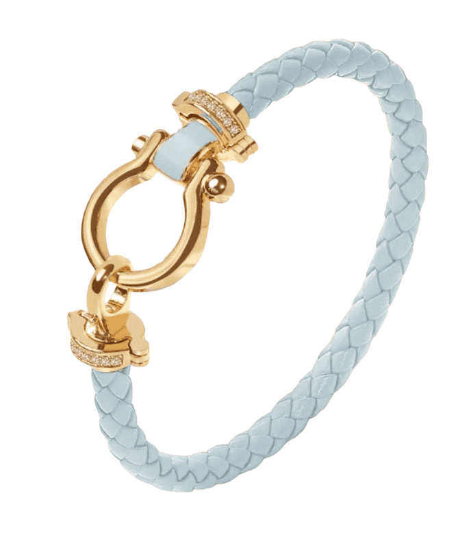Light Blue Braided Bracelet