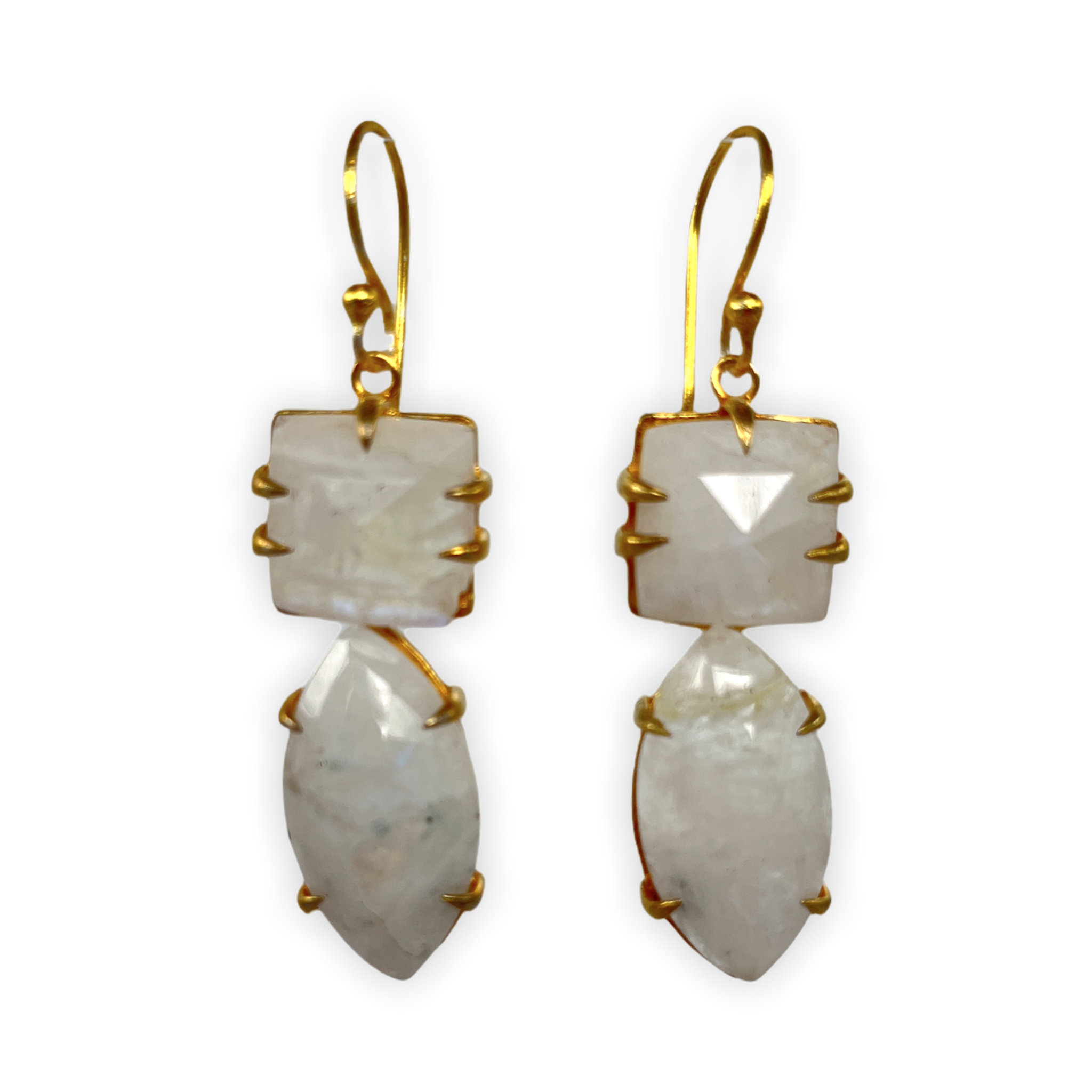 Moonstone: June's Mystical Gemstone earrings in gold