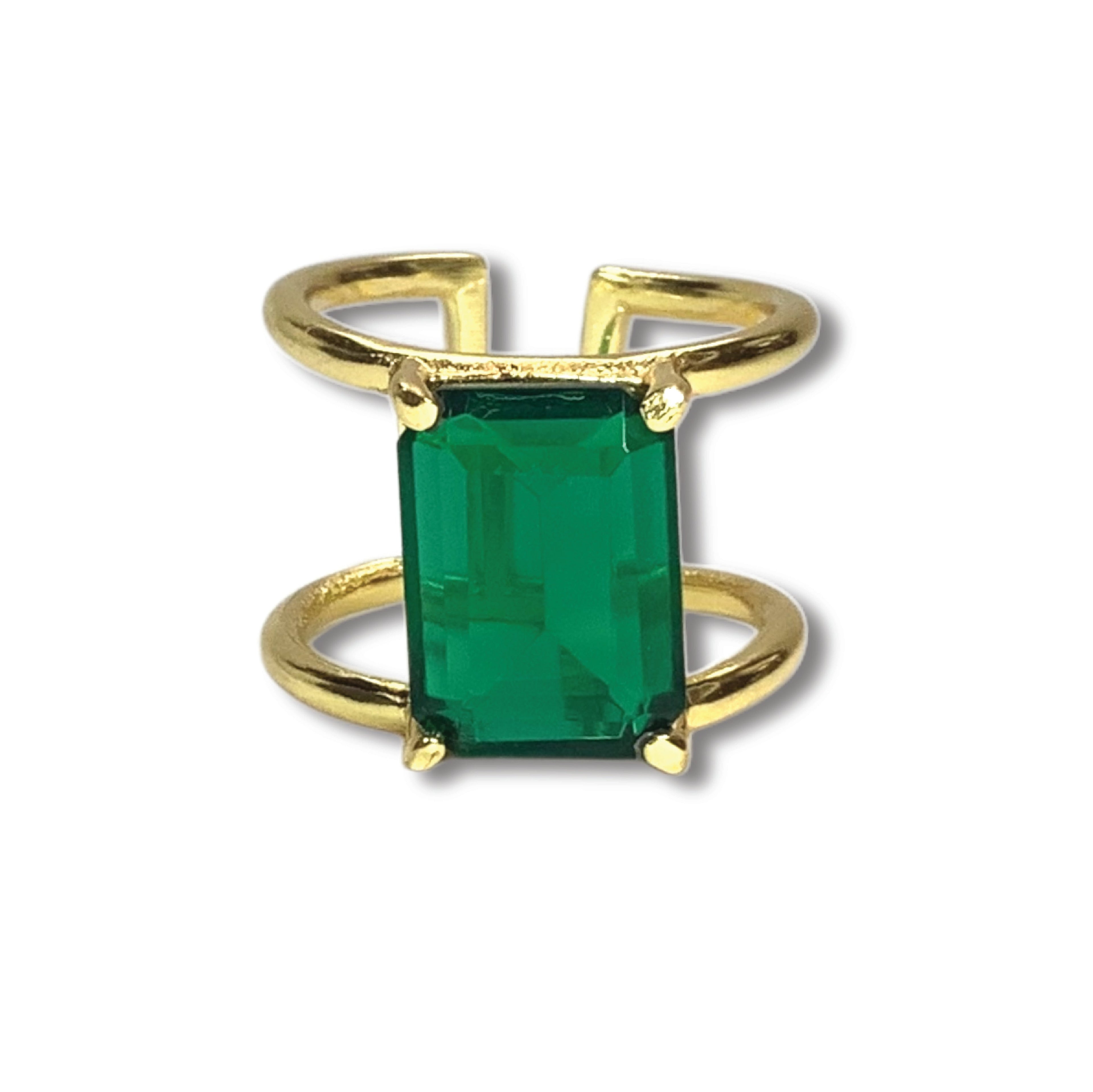 RINGS handcrafted green gemstone ring luxury jewelry