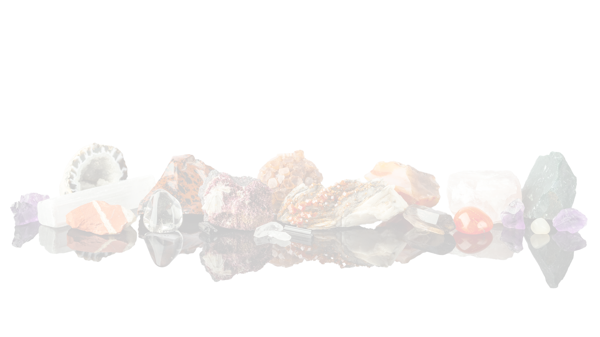 Collection of semi precious stones for handmade gemstone jewelry.