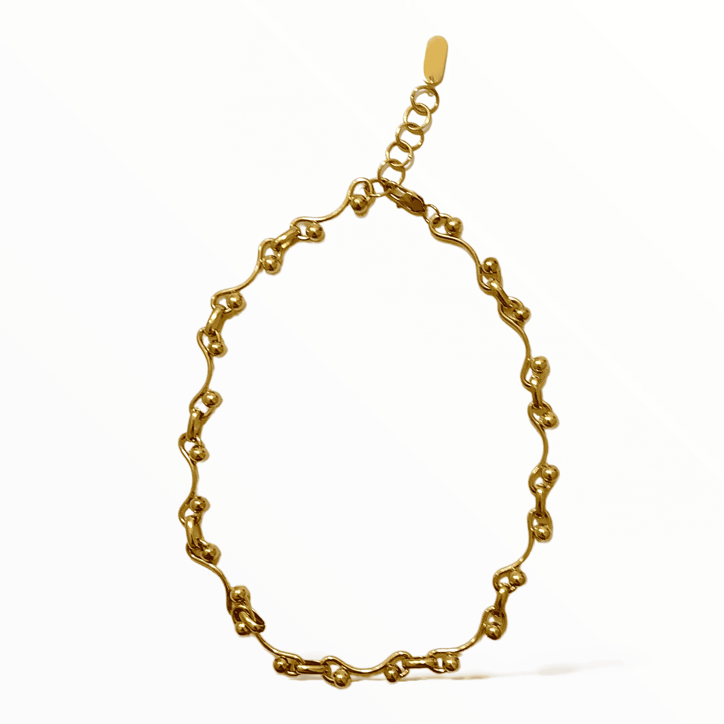 Gold Yvette Ball Chain Necklace