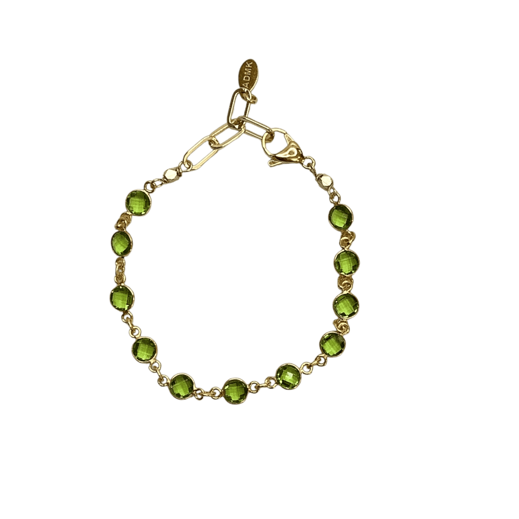 Green Quartz Bracelet, elegant semi precious stone jewelry