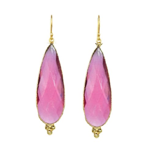 Hot Pink Quartz Anne ADMK Earrings