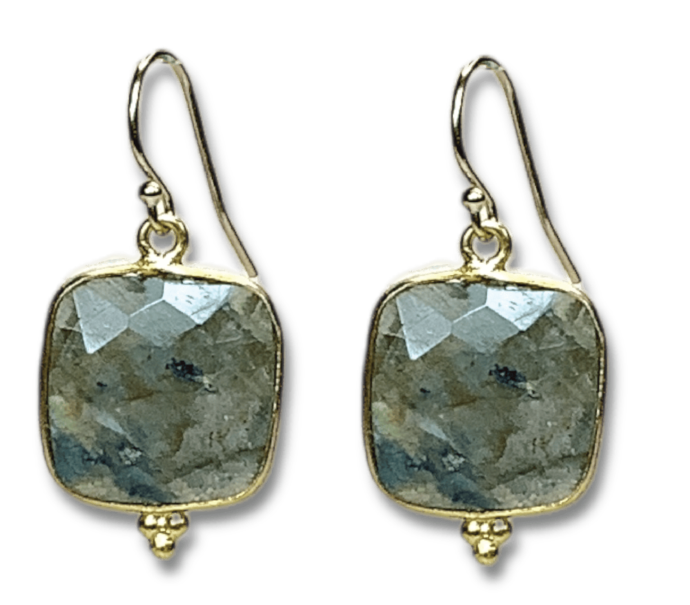 Elegant handmade gemstone earrings, luxury artisan jewelry.