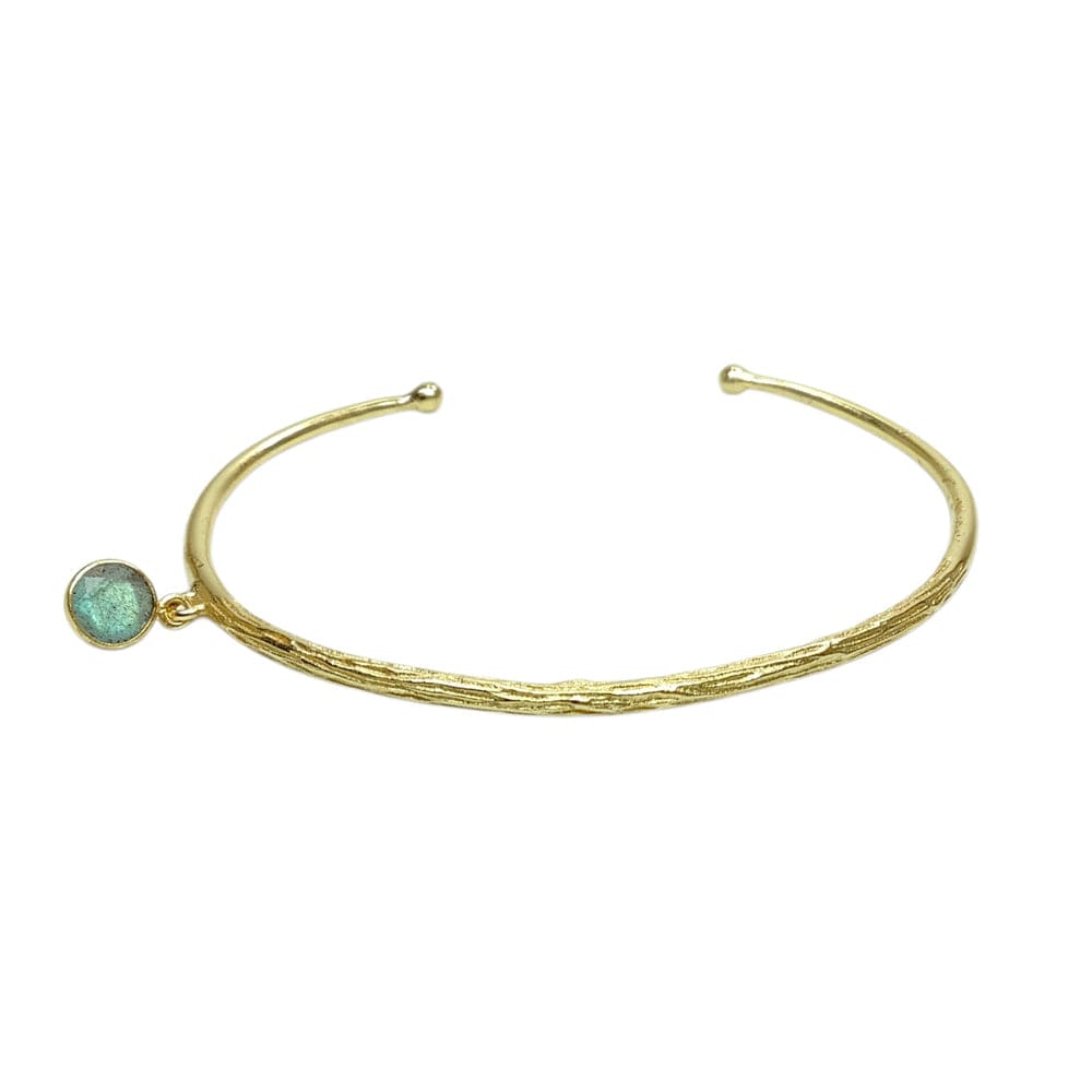 Bracelet with Labradorite Accent - artisan jewelry piece