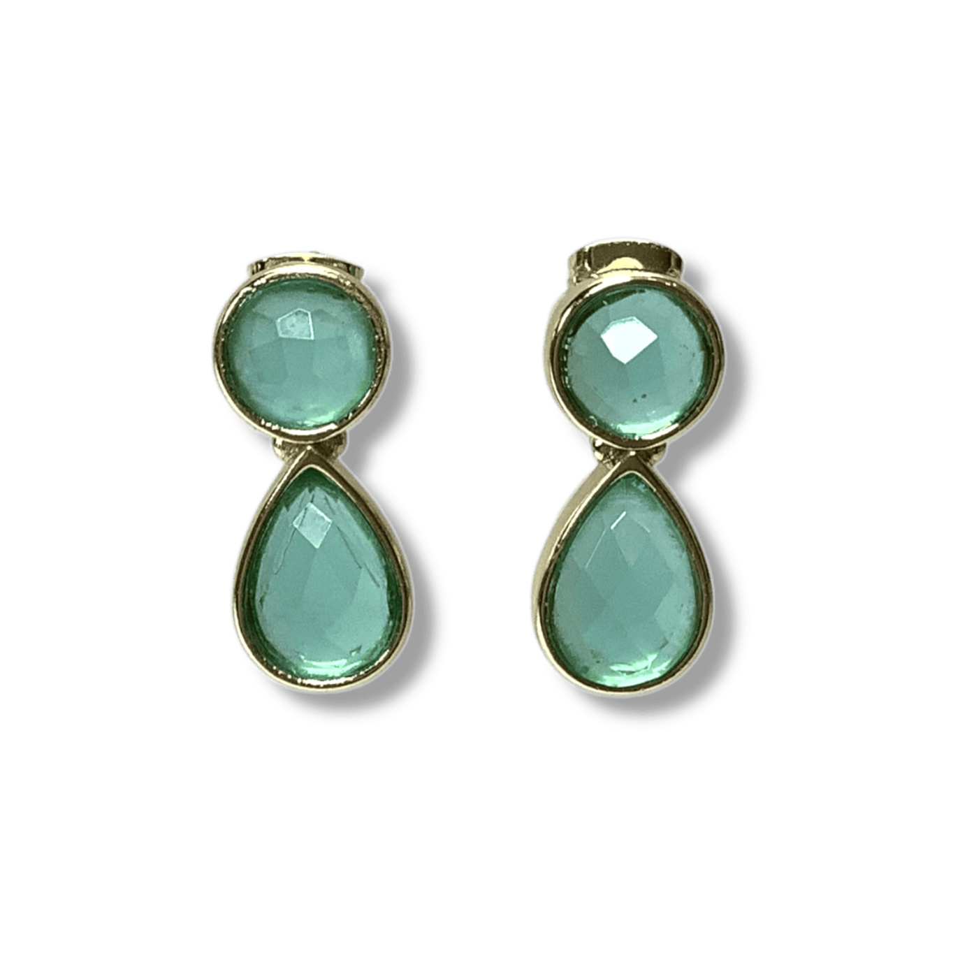 Seafoam Chalcedony Lucy Earrings, artisan jewelry, handmade gemstone jewelry