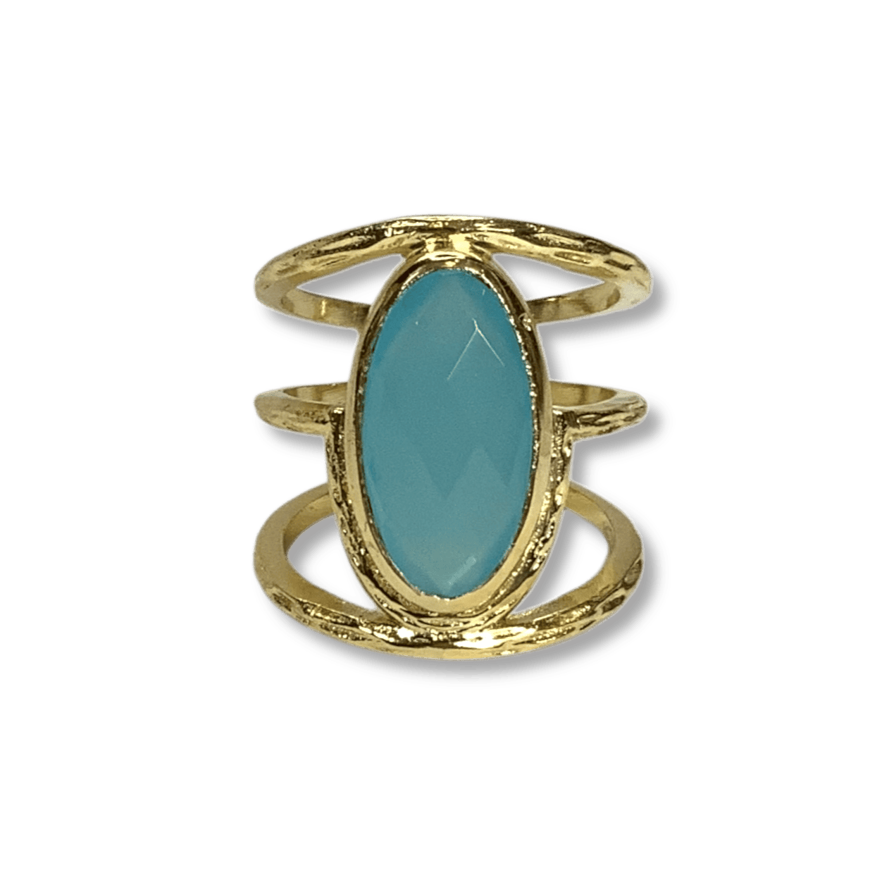 Seafoam Chalcedony Cassie Ring - artisan jewelry piece