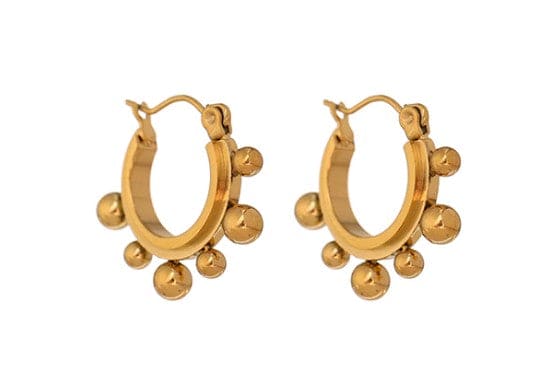 Gold Balls Abbie ADMK Jewelry Earrings