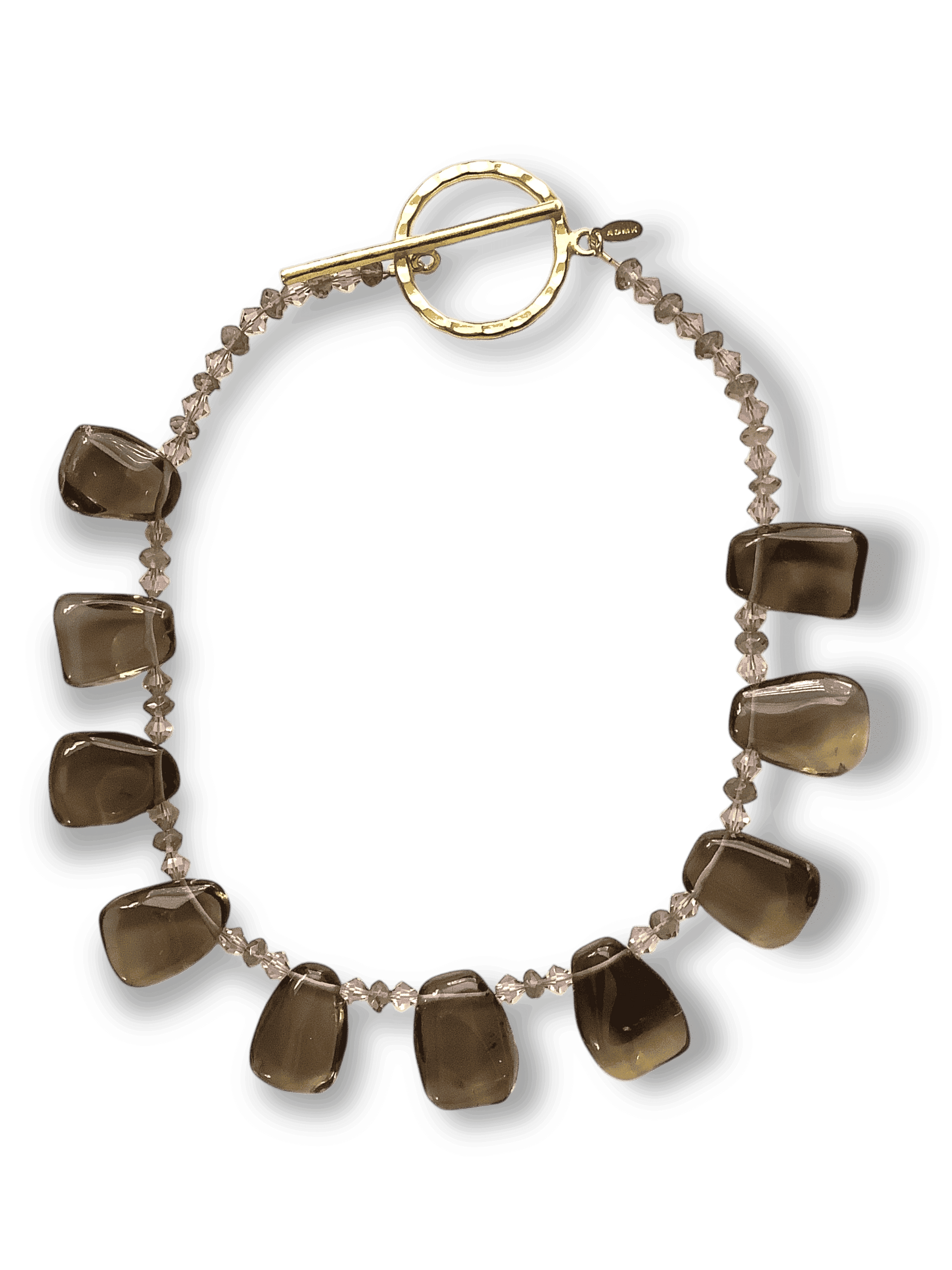 Smokey Quartz and Vintage Rose Crystals