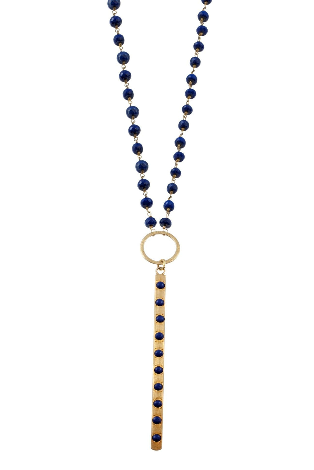 Blue Lapis Sandra ADMK Necklace, luxury handcrafted jewelry