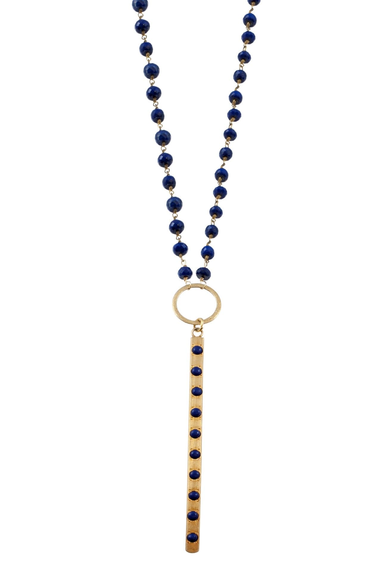 Blue Lapis Sandra ADMK Necklace, luxury handcrafted jewelry