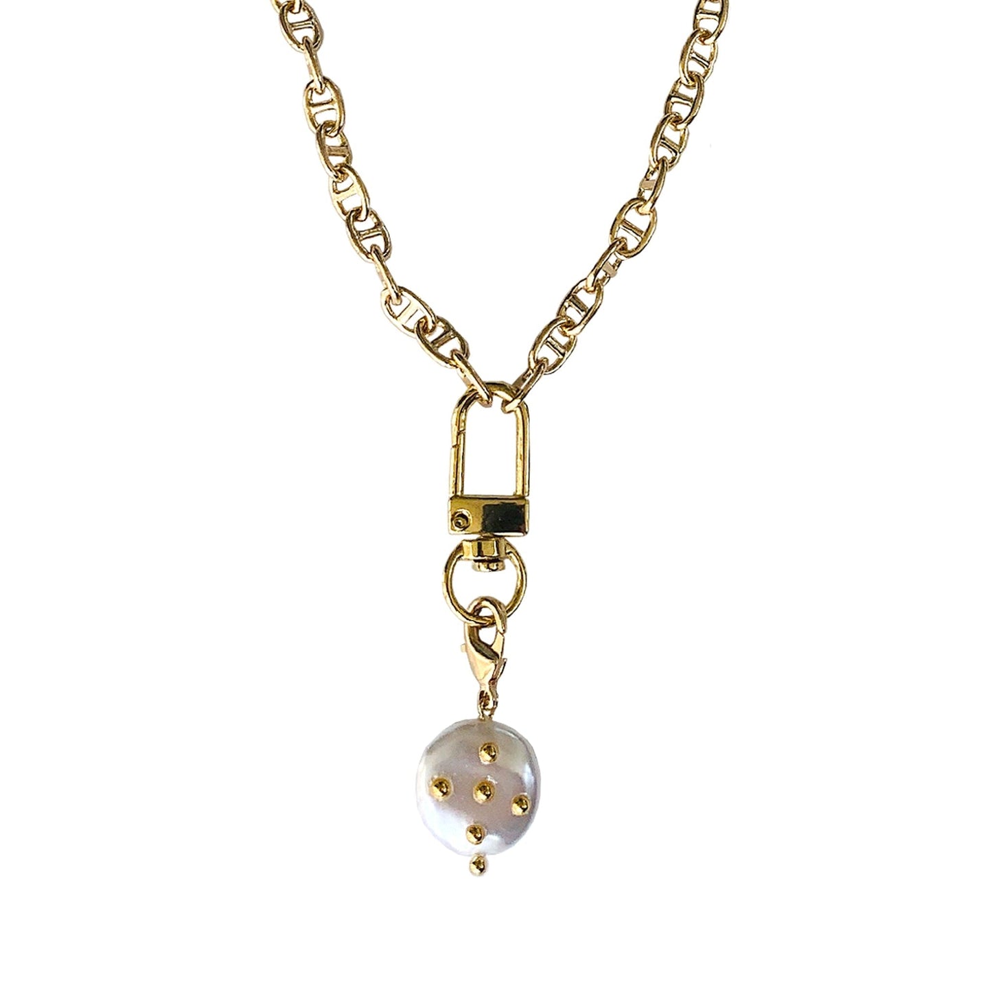 Freshwater Pearl and Gold Marla ADMK Necklace