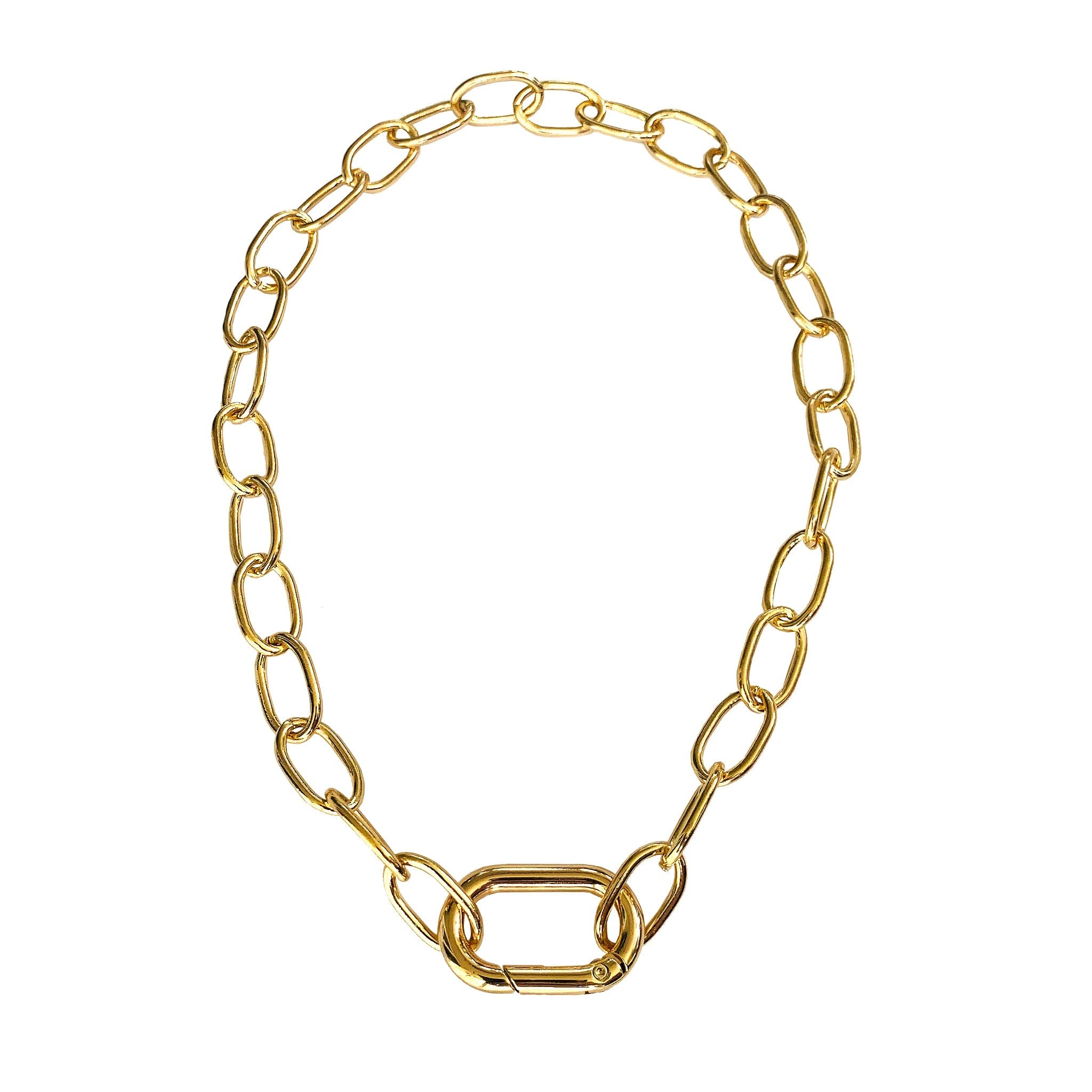 Gold Sydney ADMK Necklace, luxury handcrafted jewelry statement piece
