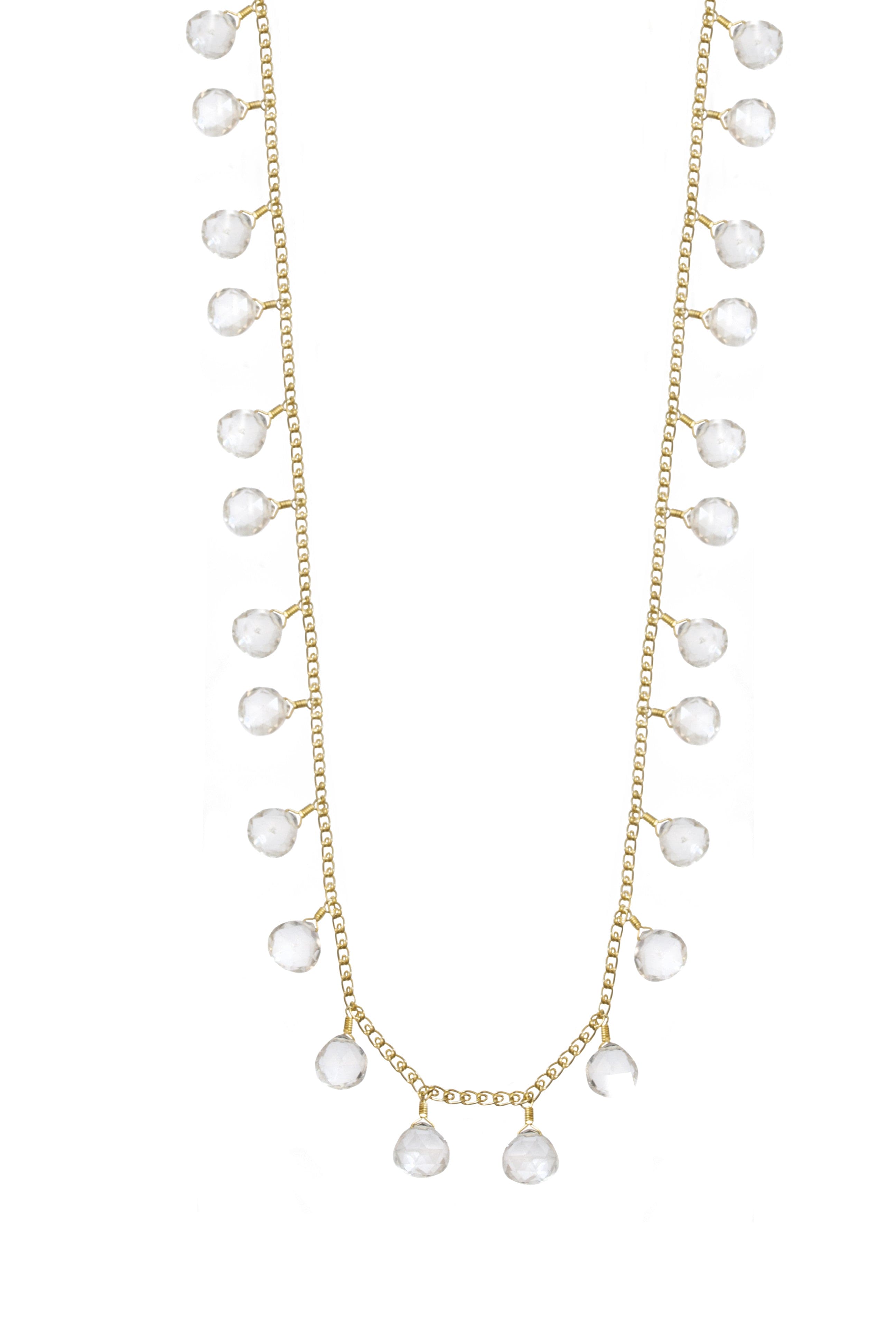 Rock Crystal Rita ADMK Necklace - semi precious stone jewelry