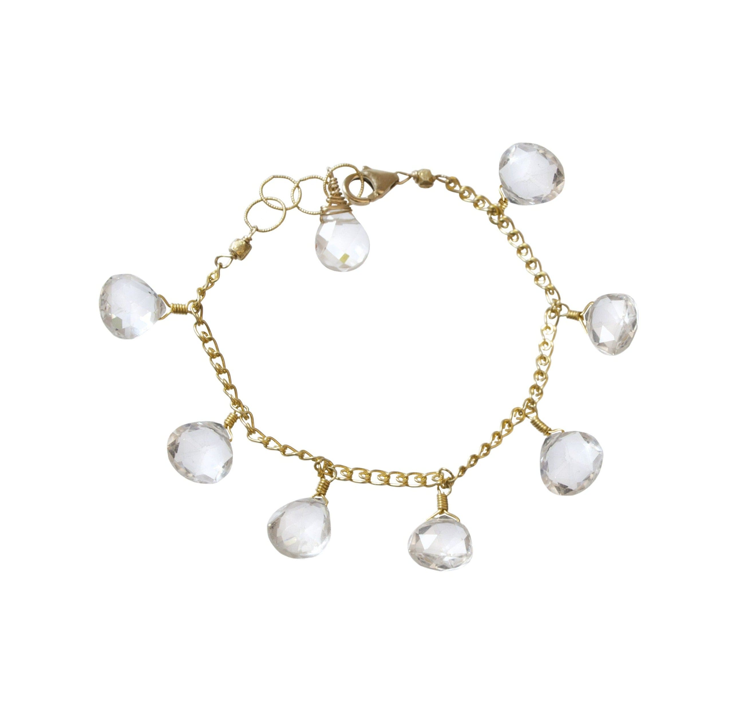 Rock Crystal Rita ADMK Bracelet with teardrop crystals