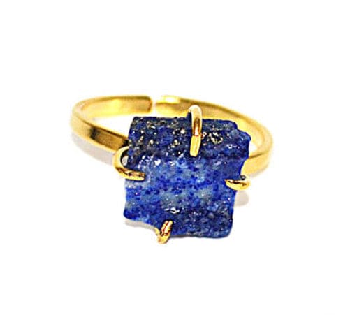 Ruby or Sapphire Darla ADMK Ring with rough sapphire stone