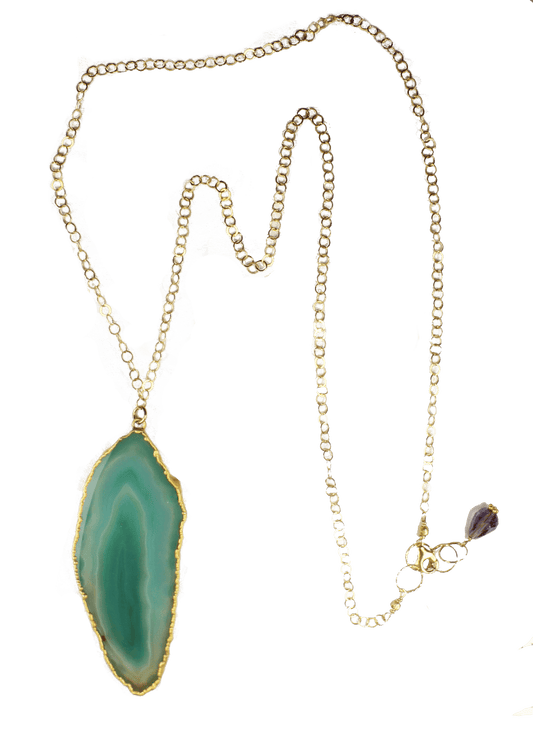 Green Agate Talle ADMK Necklace