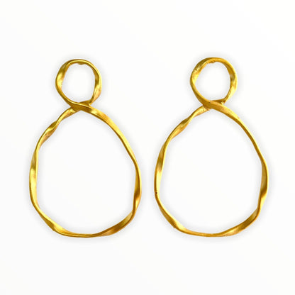 Gold Large Infinity ADMK Earrings | ADMK, Inc.