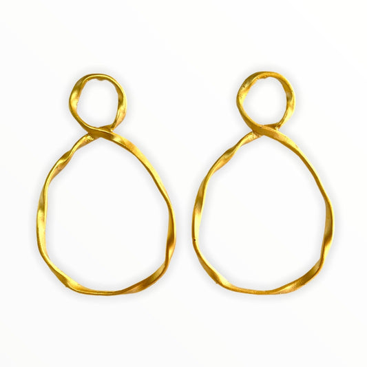 Gold Large Infinity ADMK Earrings | ADMK, Inc.