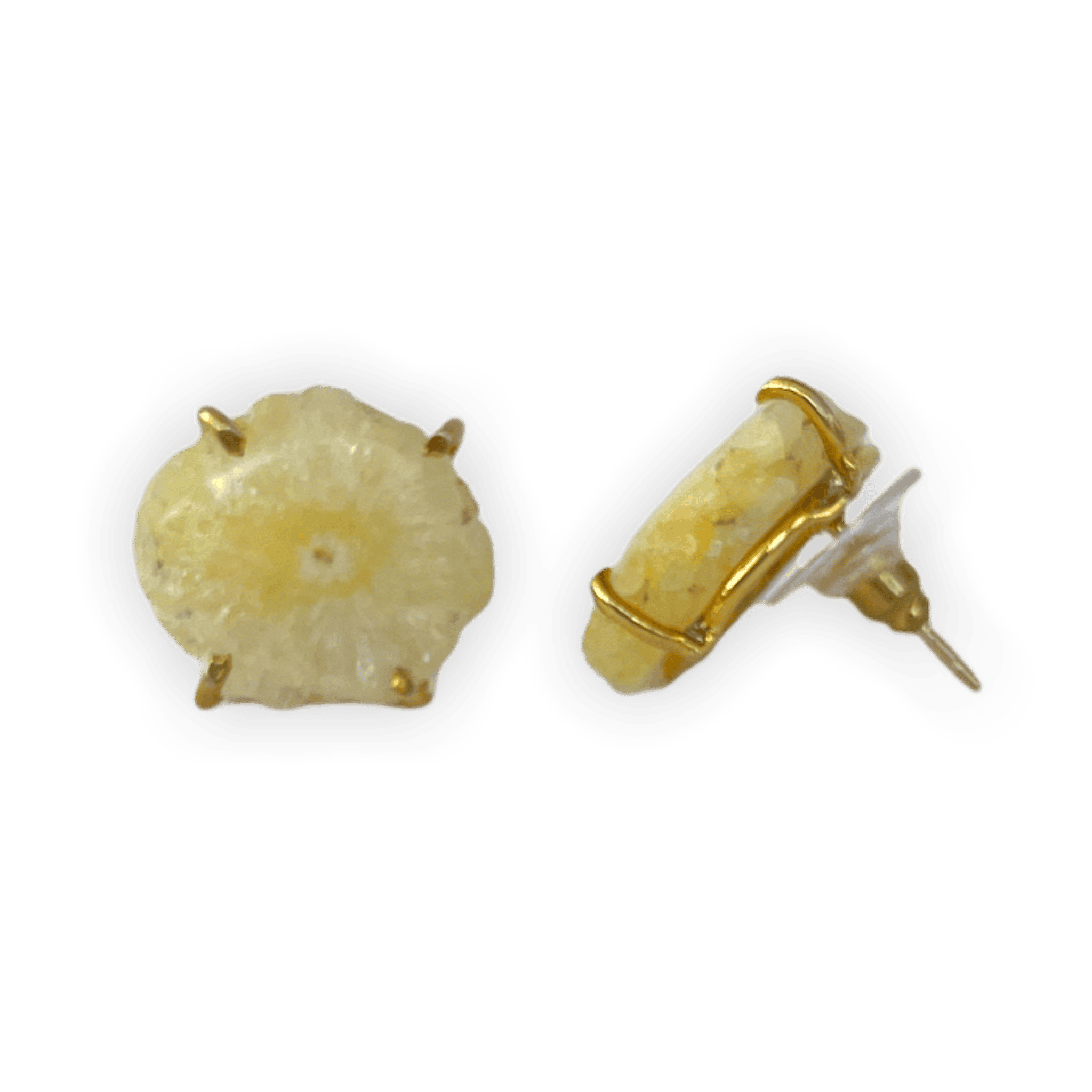 Solar Quartz Yellow Dani ADMK Earring | Artisan jewelry