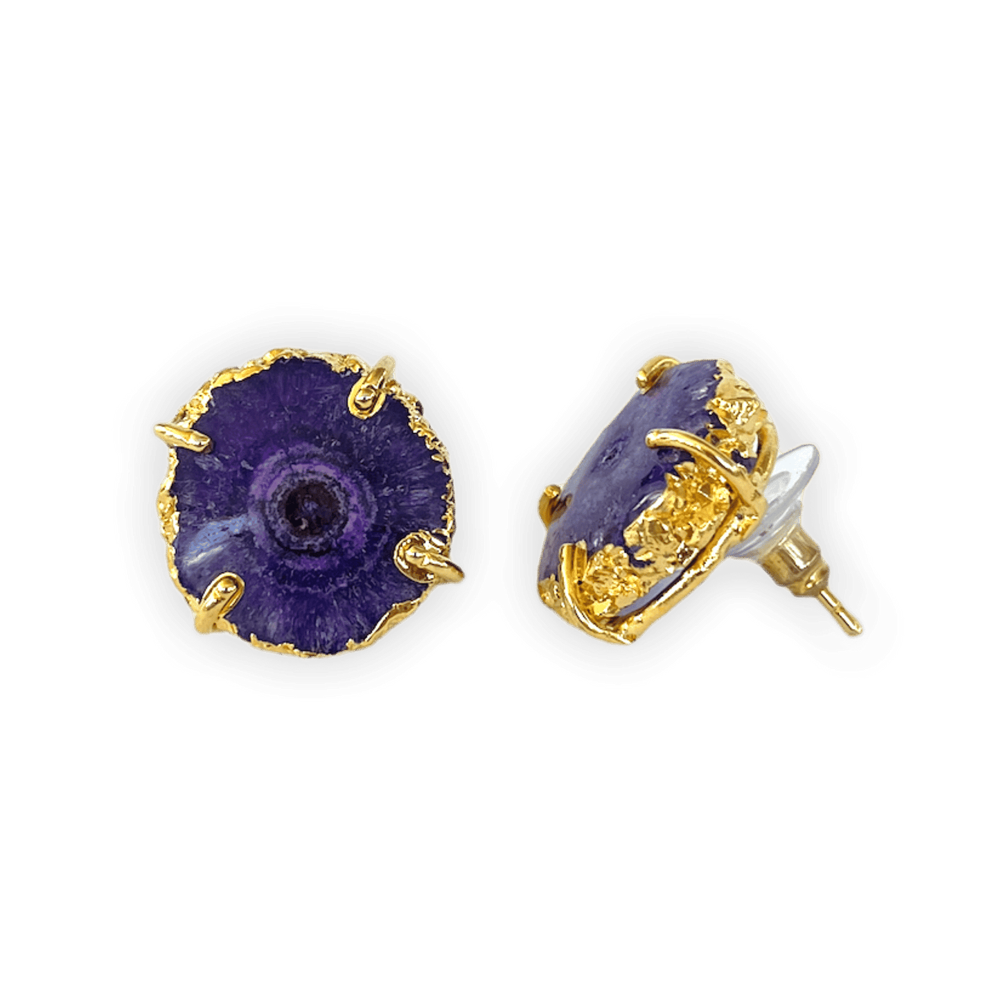 Solar Quartz Purple ADMK Earrings | ADMK, Inc.
