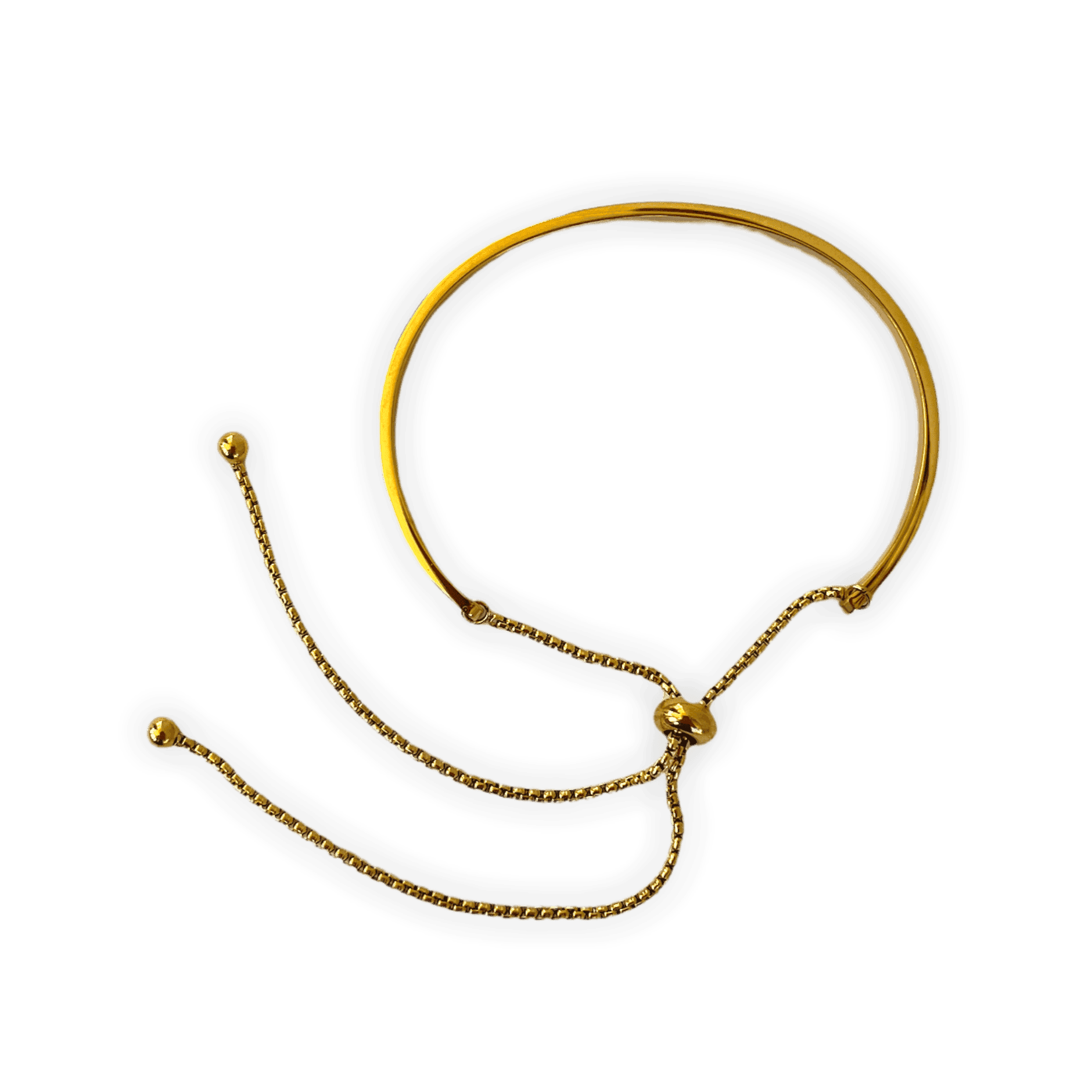 Gold Adjustable Bar ADMK Bracelet - elegant artisan jewelry