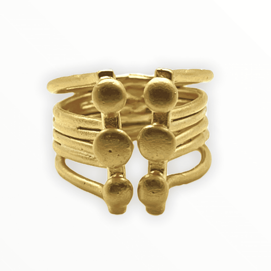 Gold Audrey Adjustable Ring | ADMK, Inc.