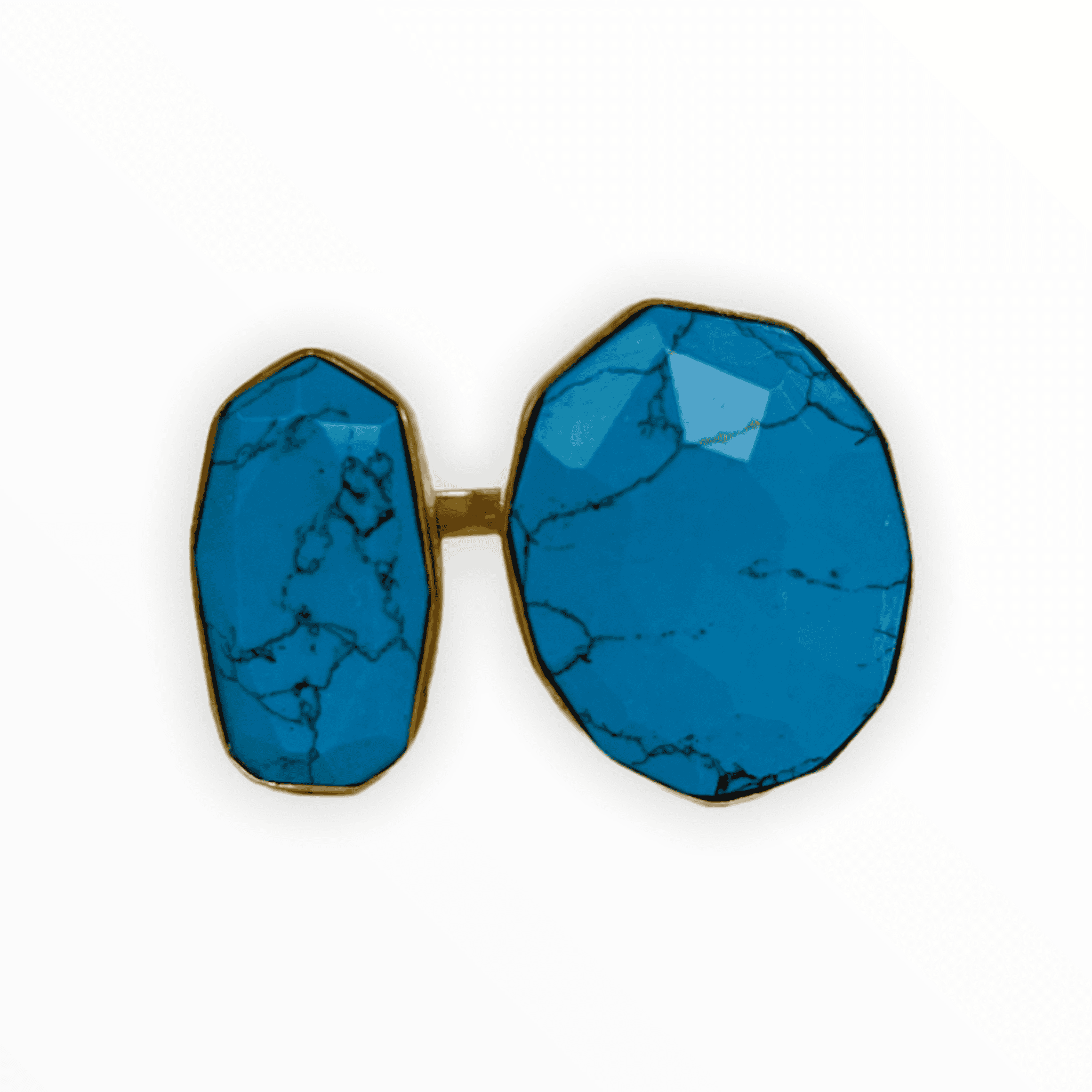 Turquoise Jeannie ADMK Ring with natural gemstones and gold