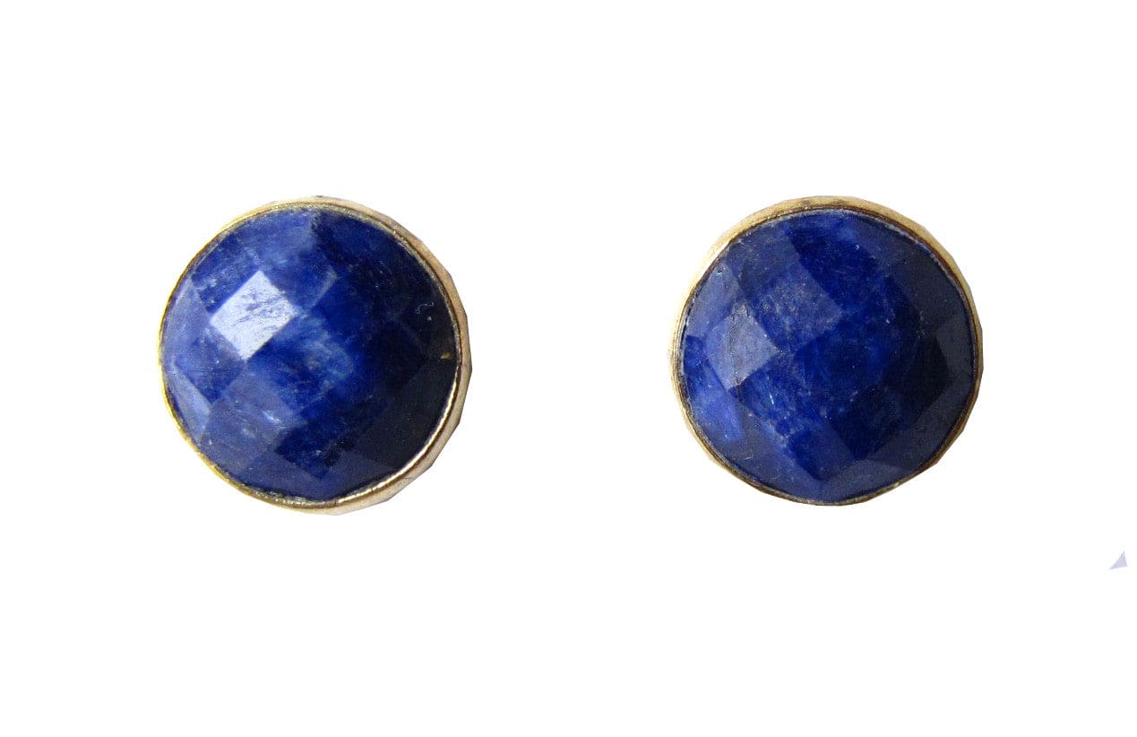 Lapis Tami ADMK Stud Earrings in luxury handcrafted jewelry